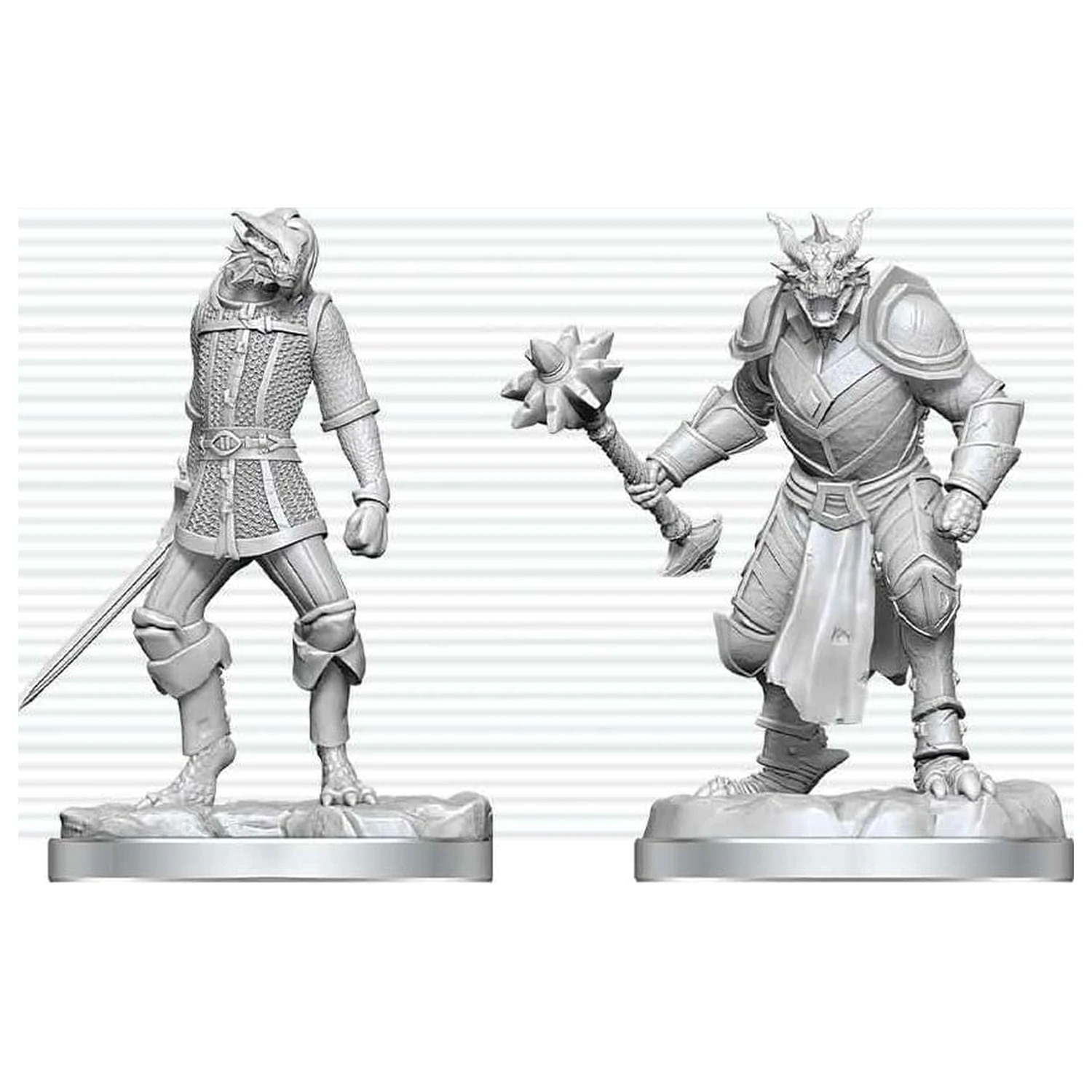 Dungeons & Dragons Nolzur's Marvelous Miniatures Nenabarvená miniatura Dragonborn Paladin & Dragonborn Squire 14 cm fotografii produktu