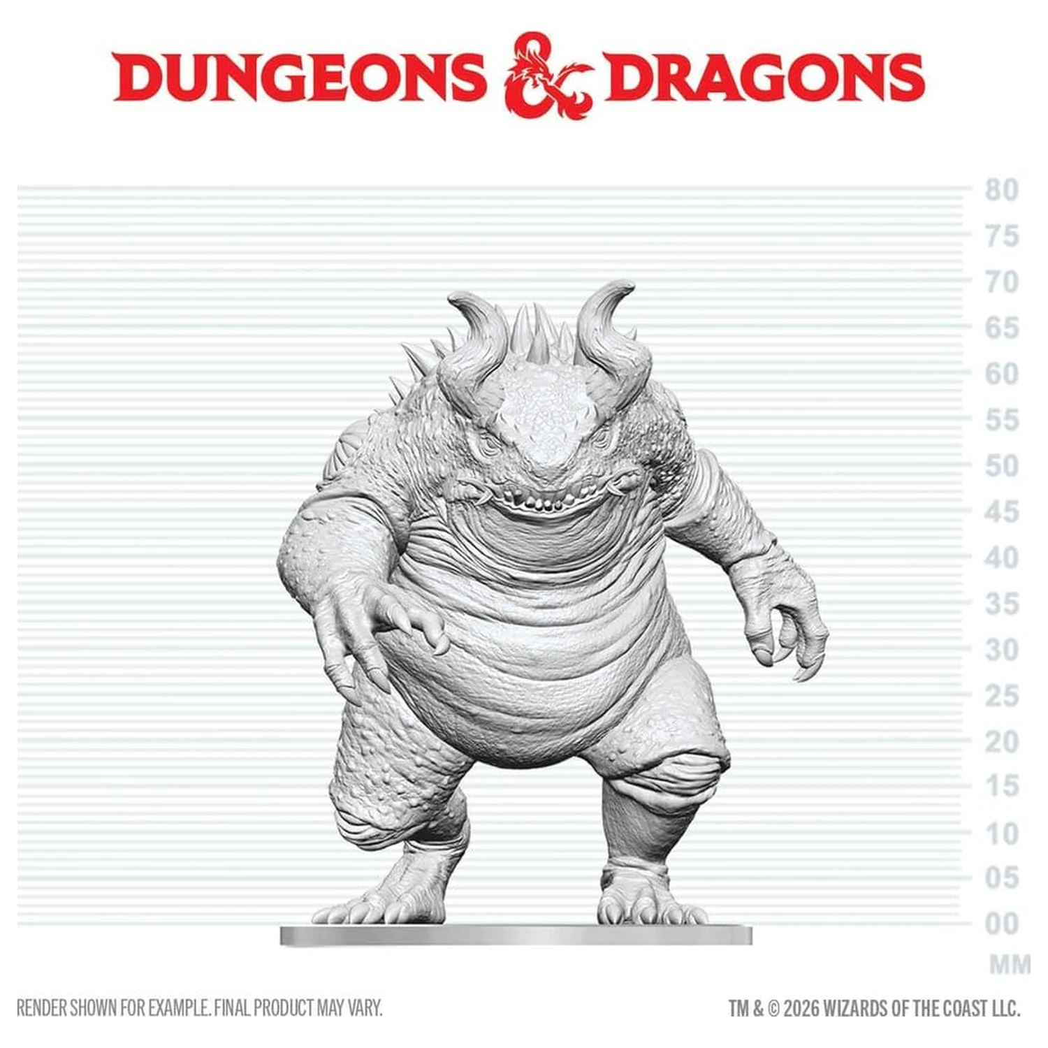Dungeons & Dragons Nolzur's Marvelous Miniatures Nenabarvená Miniatura Hezrou 17 cm fotografii produktu