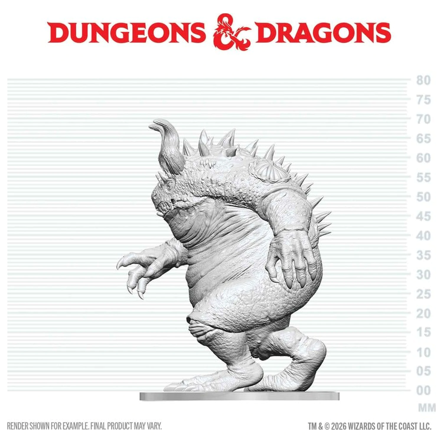 Dungeons & Dragons Nolzur's Marvelous Miniatures Nenabarvená Miniatura Hezrou 17 cm fotografii produktu