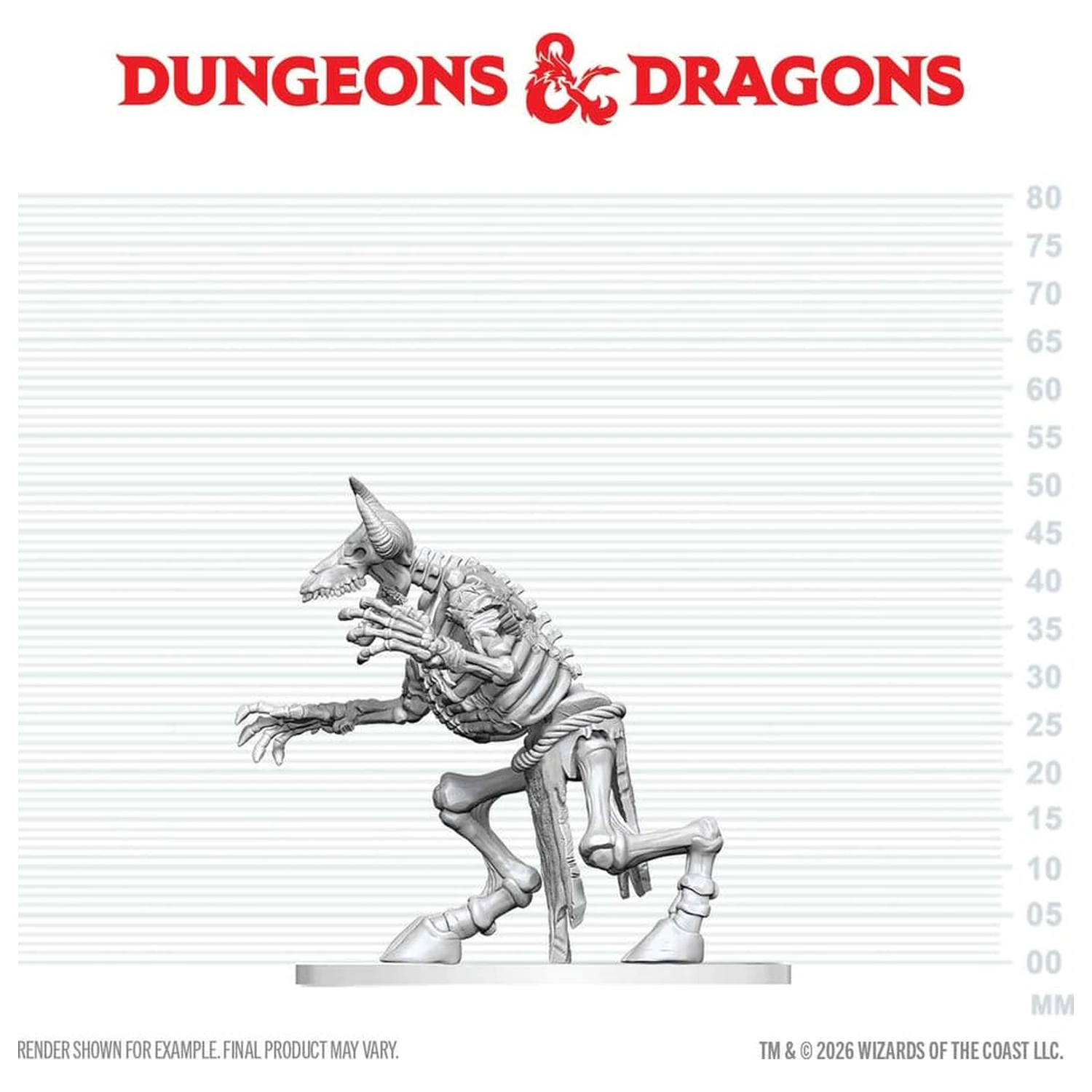 Dungeons & Dragons Nolzur's Marvelous Miniatures Nenabarvená Miniatura Kostra Minotaura 17 cm fotografii produktu