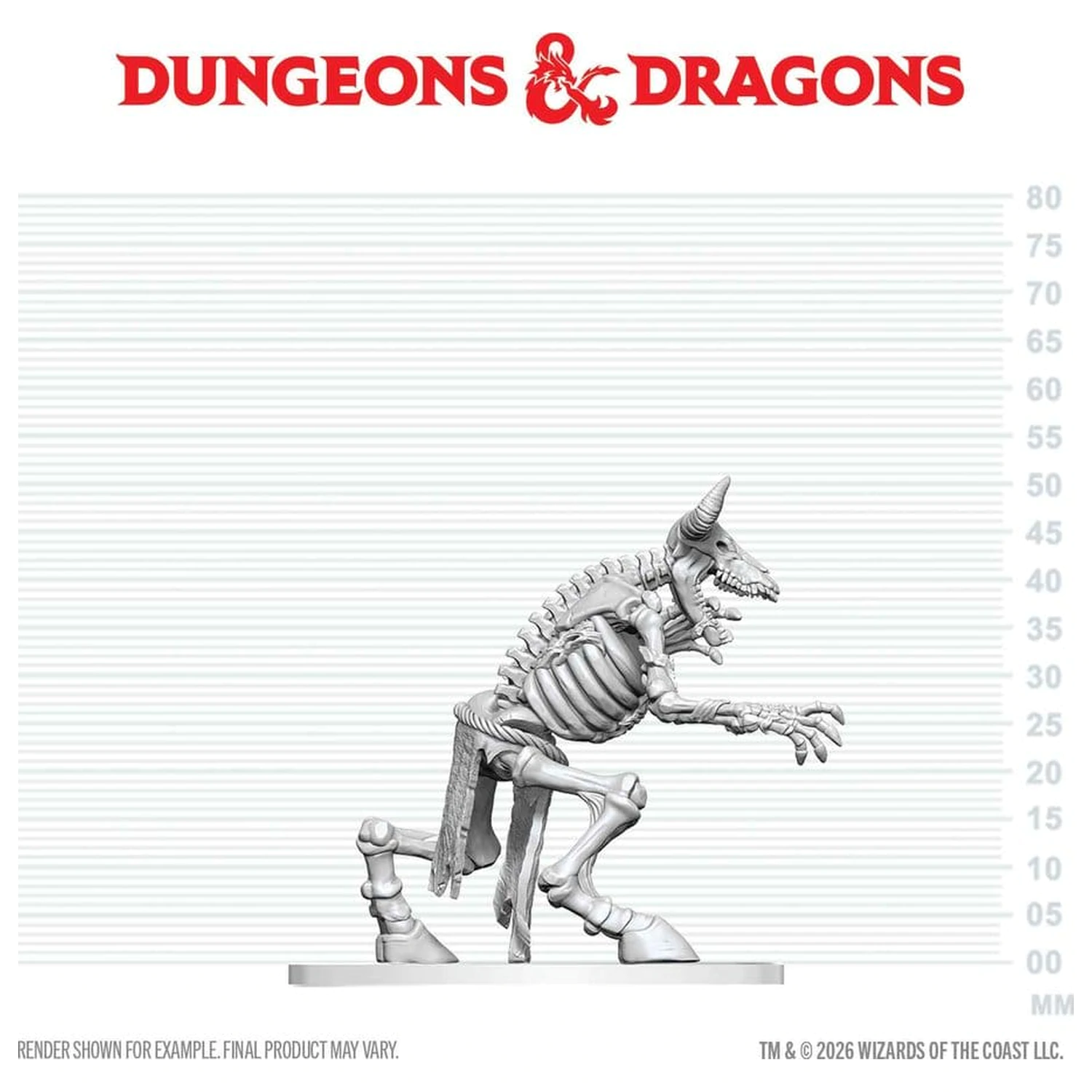 Dungeons & Dragons Nolzur's Marvelous Miniatures Nenabarvená Miniatura Kostra Minotaura 17 cm fotografii produktu