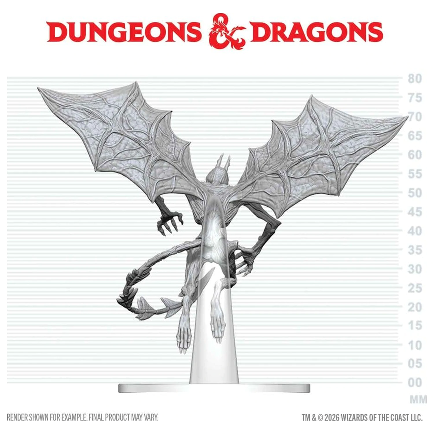 Dungeons & Dragons Nolzur's Marvelous Miniatures Nenabarvená miniatura Nightgaunt 17 cm fotografii produktu