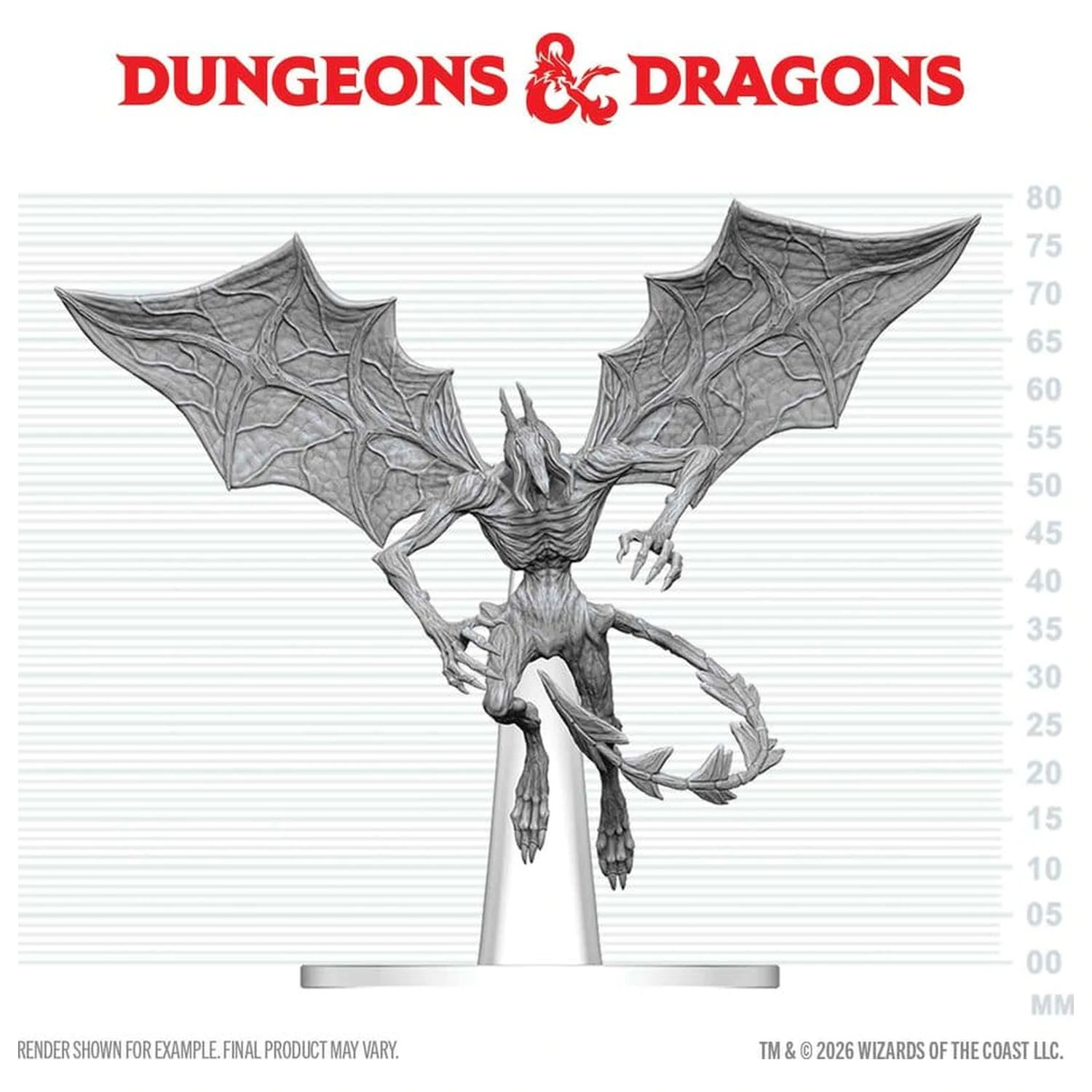 Dungeons & Dragons Nolzur's Marvelous Miniatures Nenabarvená miniatura Nightgaunt 17 cm fotografii produktu