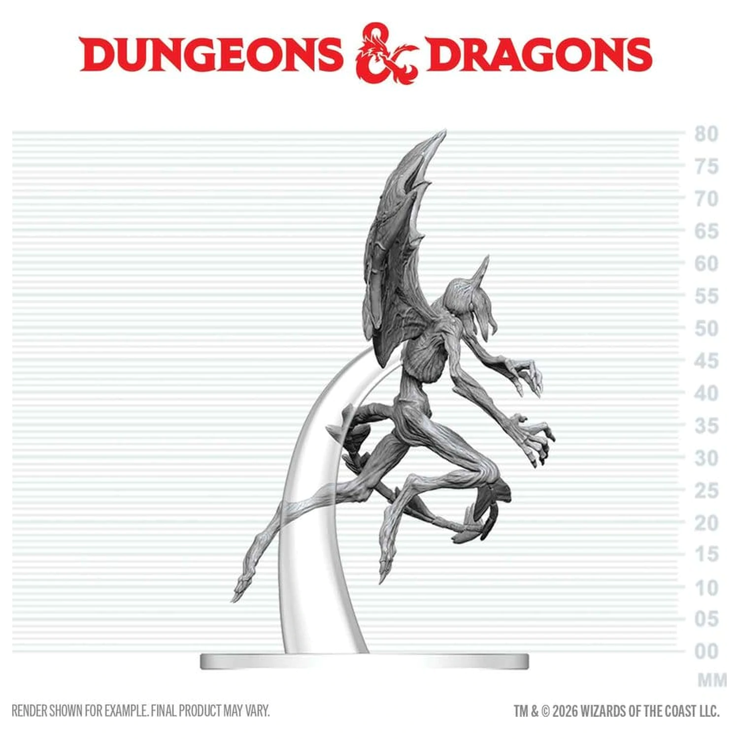 Dungeons & Dragons Nolzur's Marvelous Miniatures Nenabarvená miniatura Nightgaunt 17 cm fotografii produktu