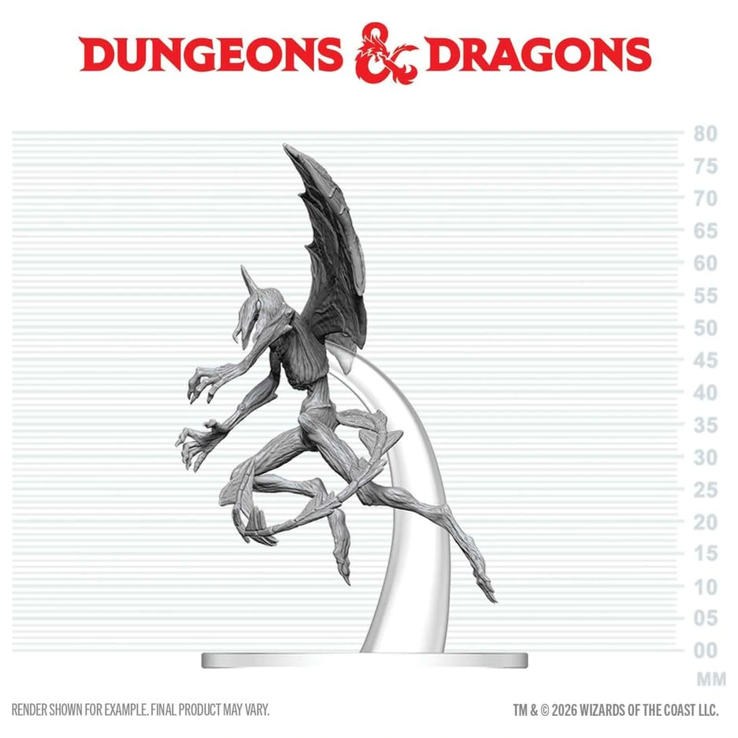 Dungeons & Dragons Nolzur's Marvelous Miniatures Nenabarvená miniatura Nightgaunt 17 cm fotografii produktu