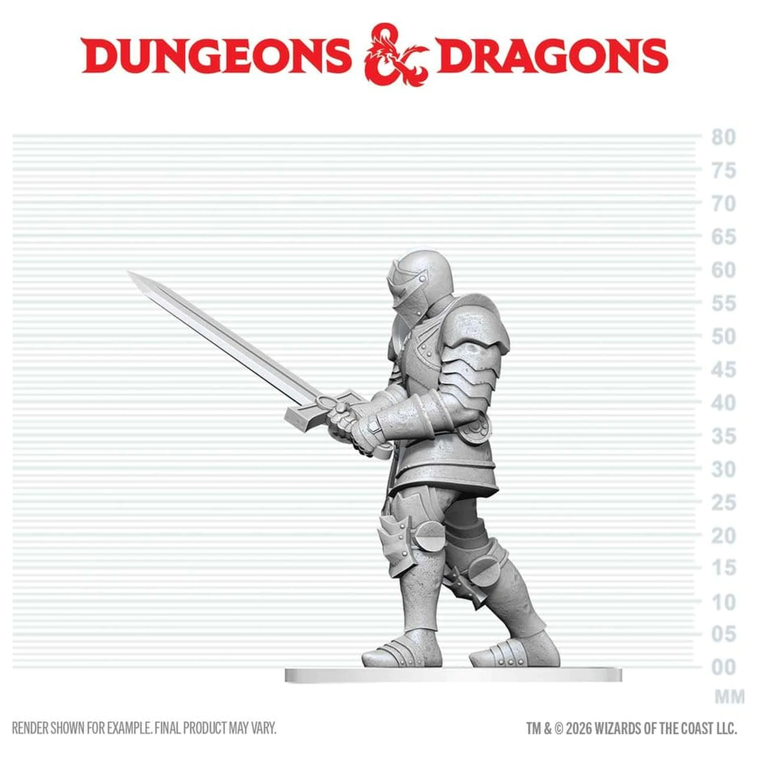 Dungeons & Dragons Nolzur's Marvelous Miniatures Nenabarvená miniatura Red Knight Guardian Golem 14 cm fotografii produktu