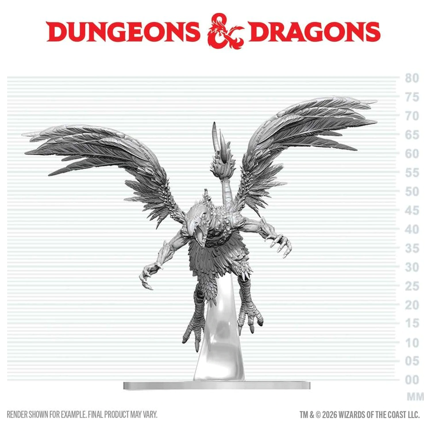 Dungeons & Dragons Nolzur's Marvelous Miniatures Nenabarvená Miniatura Vrock 17 cm fotografii produktu