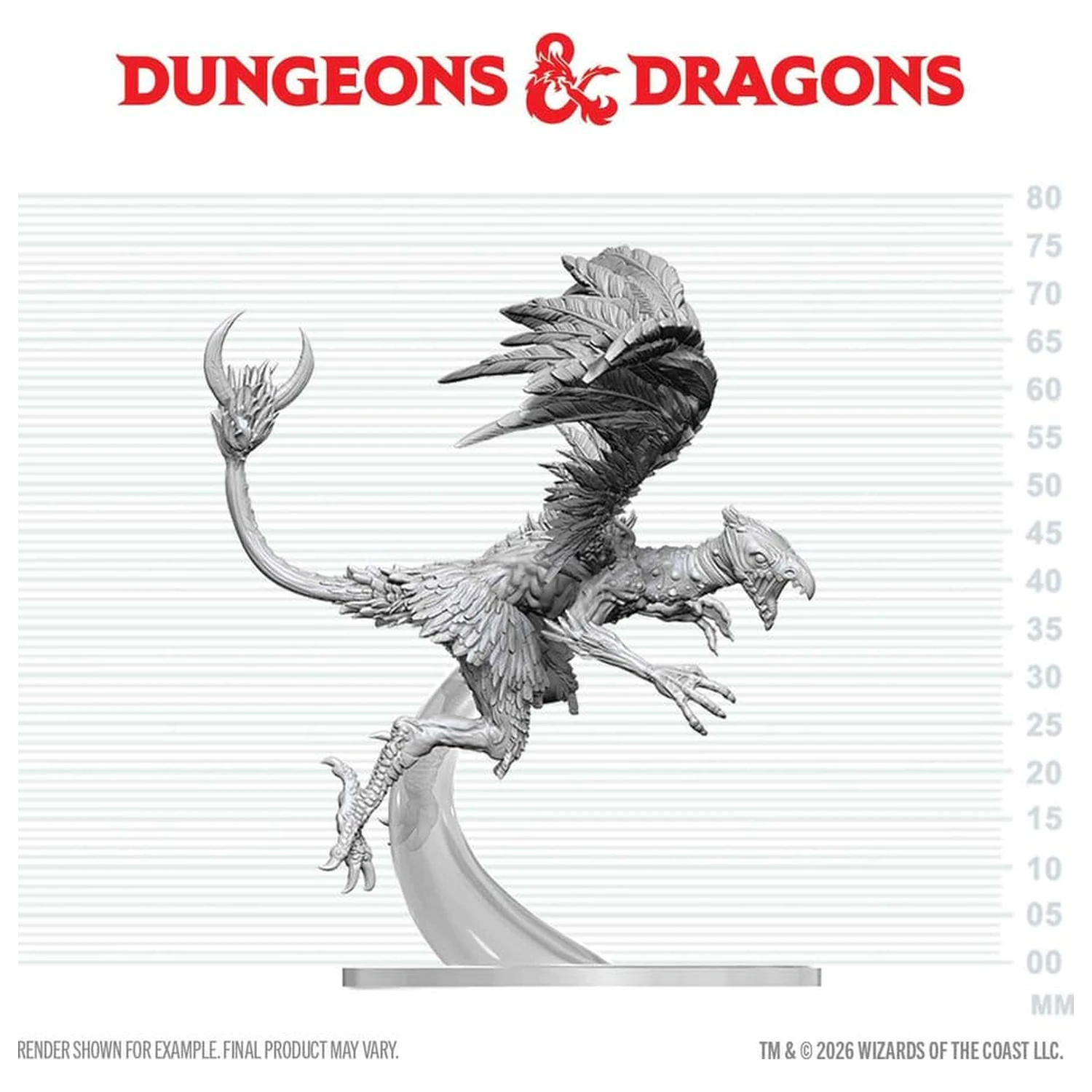 Dungeons & Dragons Nolzur's Marvelous Miniatures Nenabarvená Miniatura Vrock 17 cm fotografii produktu