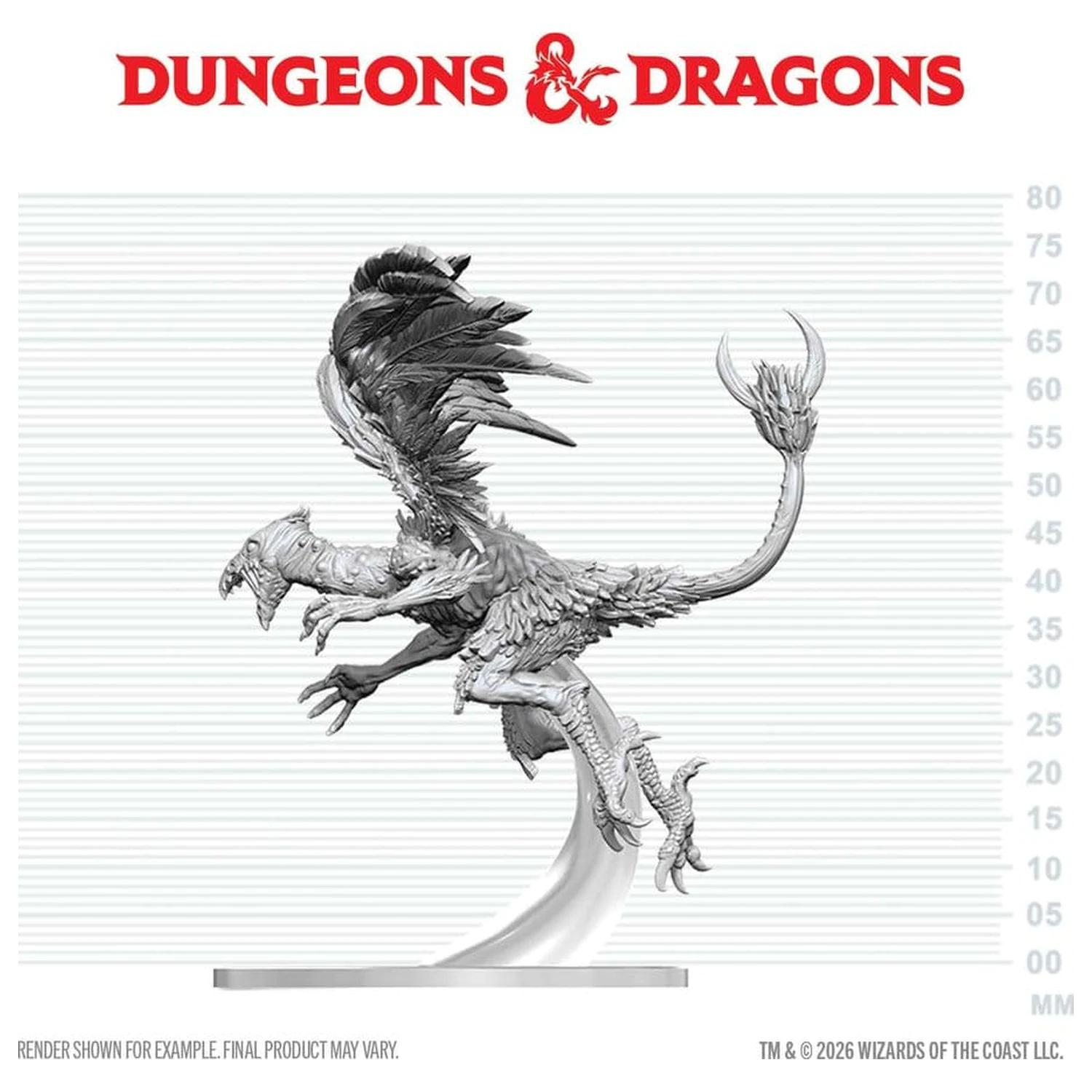 Dungeons & Dragons Nolzur's Marvelous Miniatures Nenabarvená Miniatura Vrock 17 cm fotografii produktu