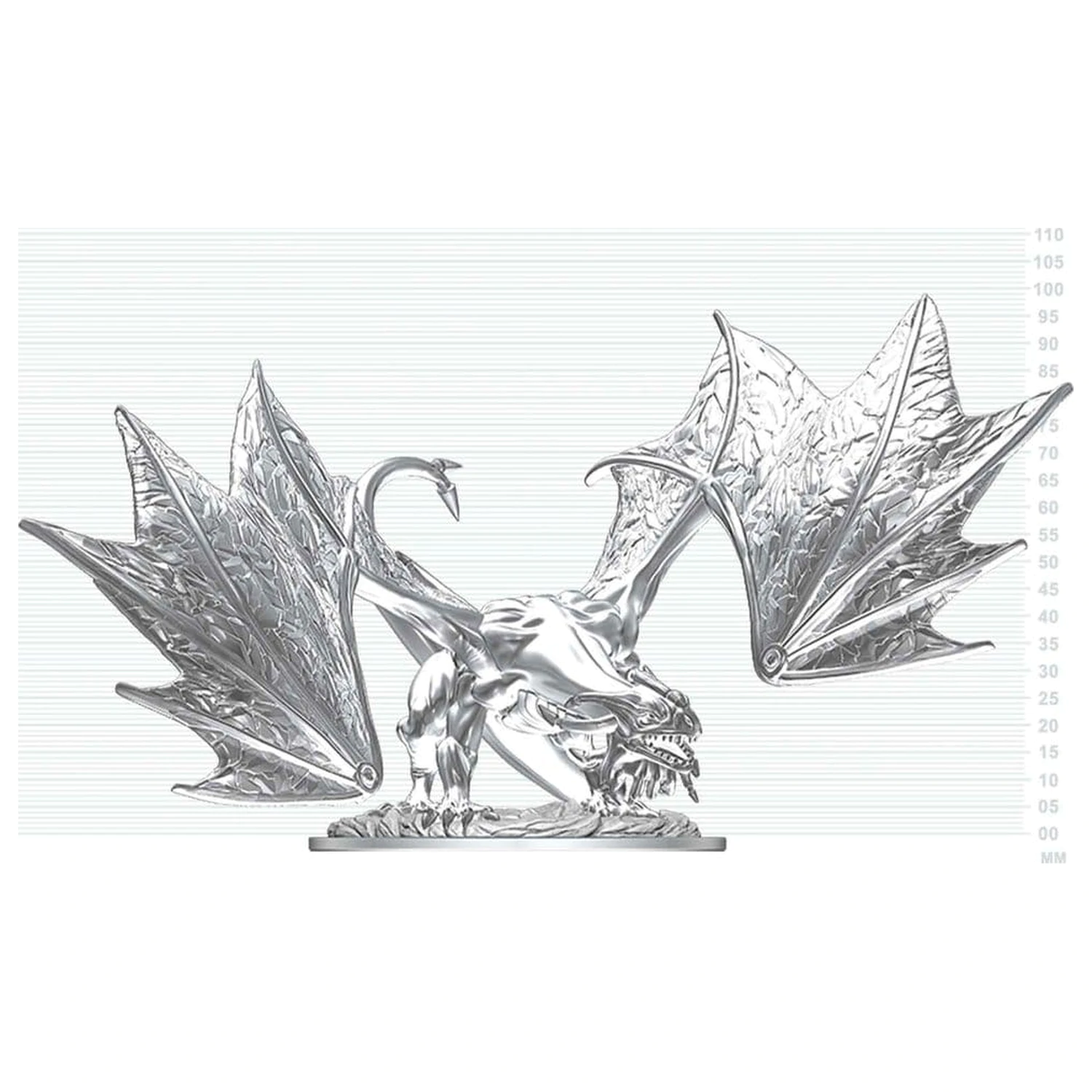 Dungeons & Dragons Nolzur's Marvelous Miniatures Nenabarvená Miniatura Mladý Safírový Drak 20 cm fotografii produktu