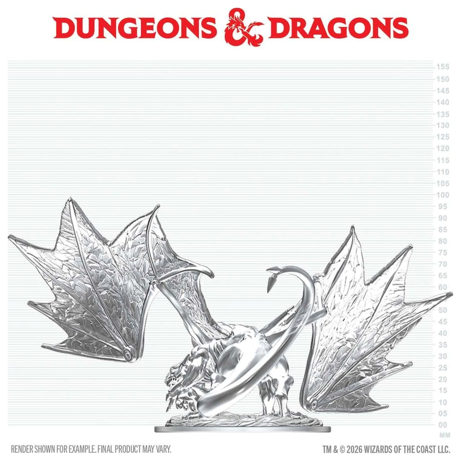 Dungeons & Dragons Nolzur's Marvelous Miniatures Nenabarvená Miniatura Mladý Safírový Drak 20 cm fotografii produktu
