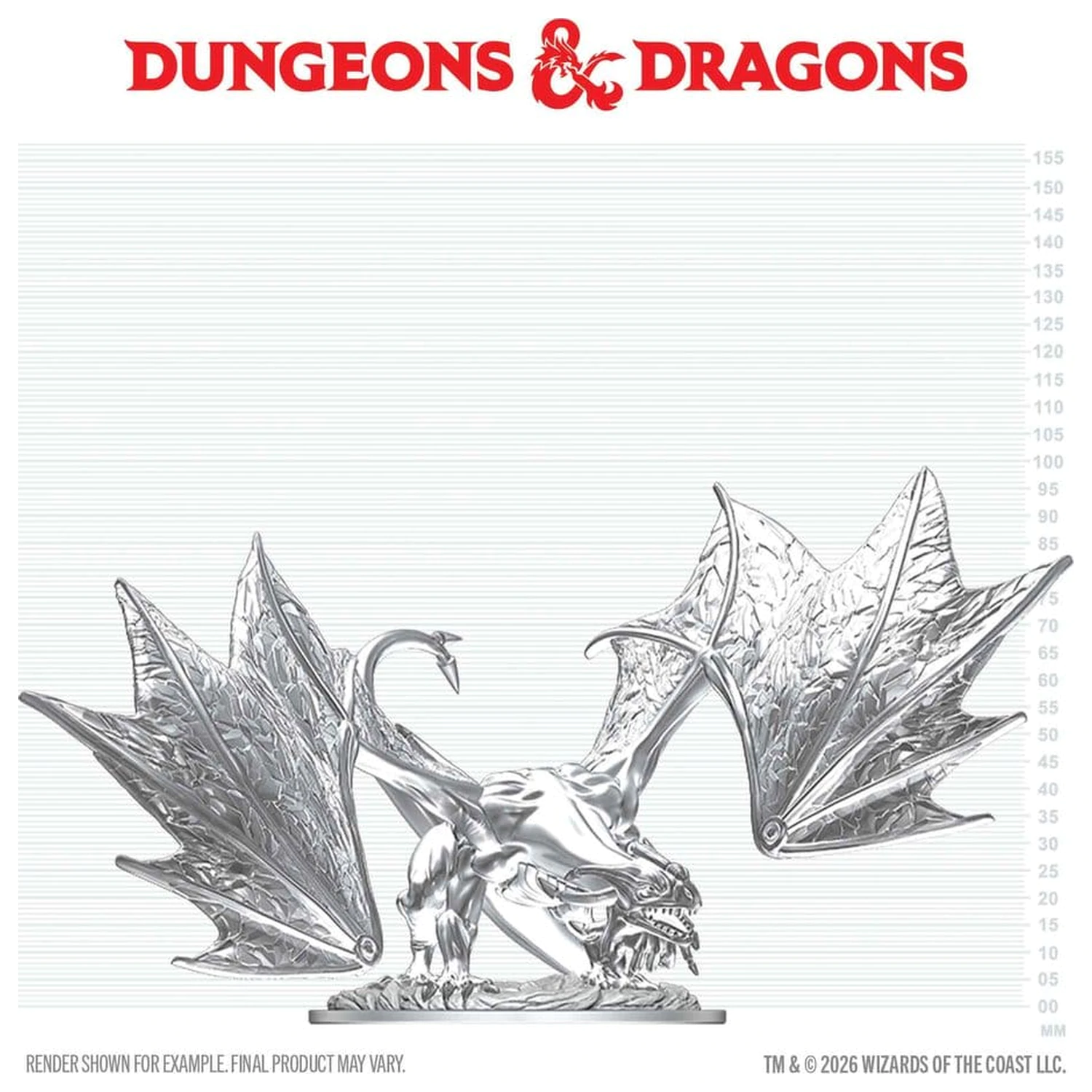 Dungeons & Dragons Nolzur's Marvelous Miniatures Nenabarvená Miniatura Mladý Safírový Drak 20 cm fotografii produktu