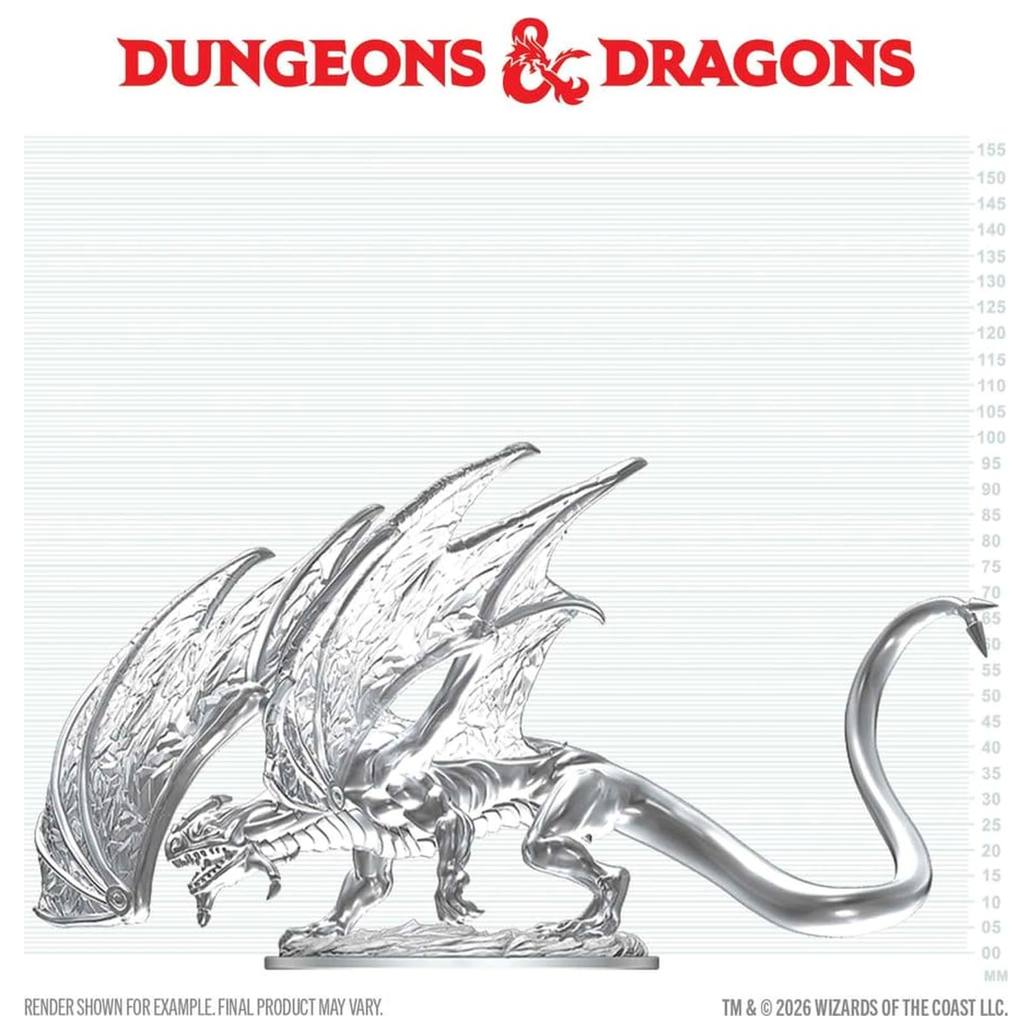 Dungeons & Dragons Nolzur's Marvelous Miniatures Nenabarvená Miniatura Mladý Safírový Drak 20 cm fotografii produktu