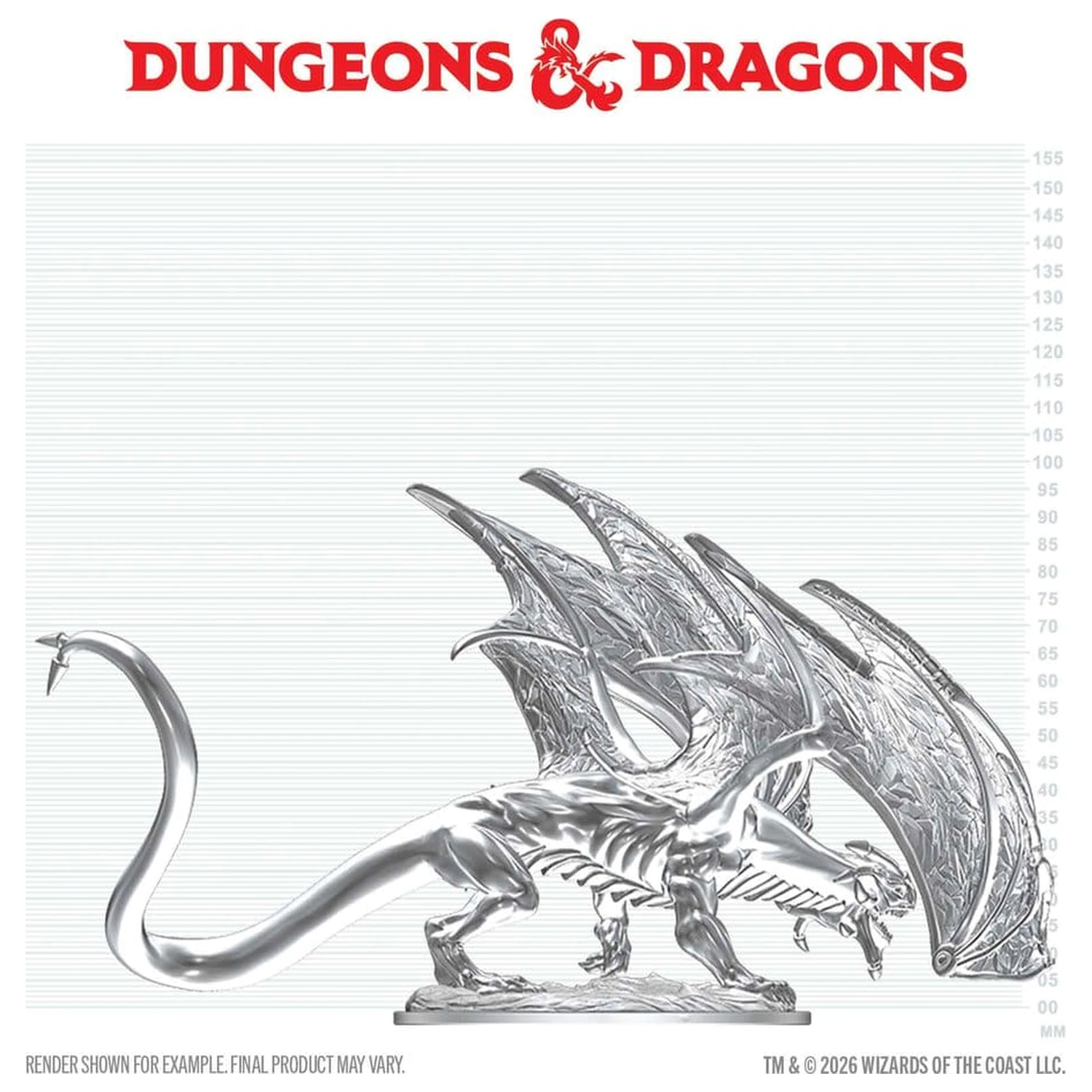 Dungeons & Dragons Nolzur's Marvelous Miniatures Nenabarvená Miniatura Mladý Safírový Drak 20 cm fotografii produktu