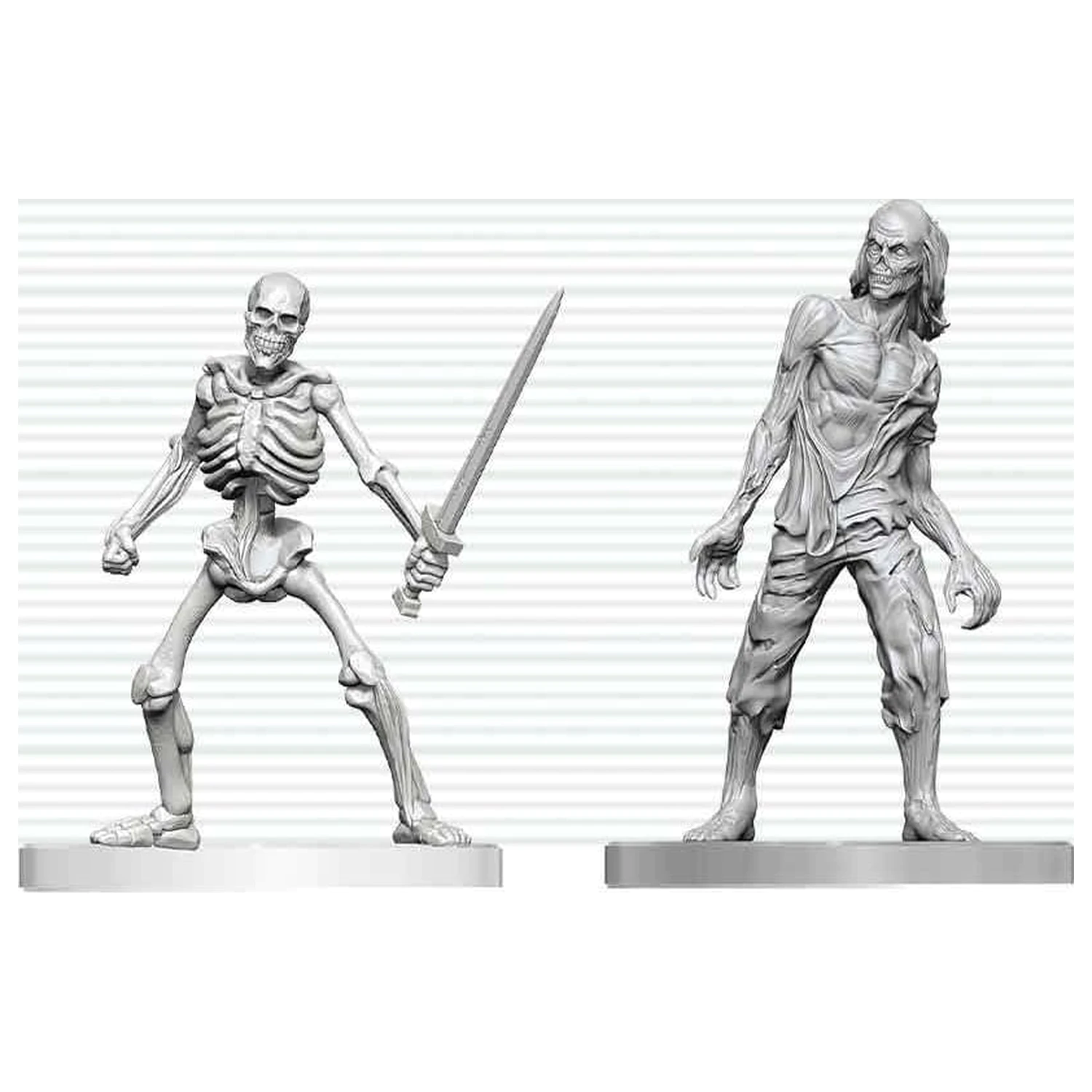 Dungeons & Dragons Nolzur's Marvelous Miniatures Unpainted Miniatura Zombie a Skeleton 14 cm fotografii produktu