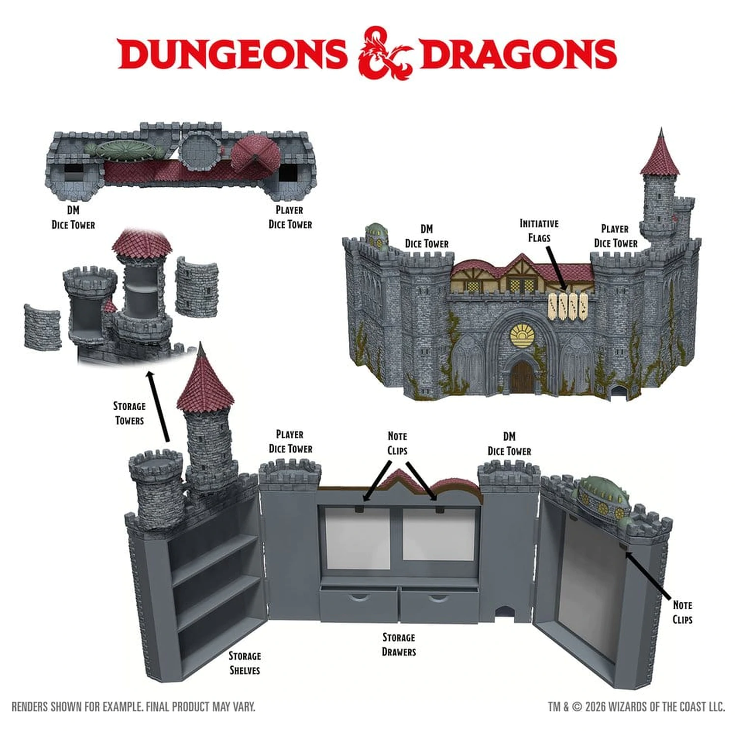 Dungeons & Dragons Repliky z říší: Castle Ravenloft DM zástěna fotografii produktu
