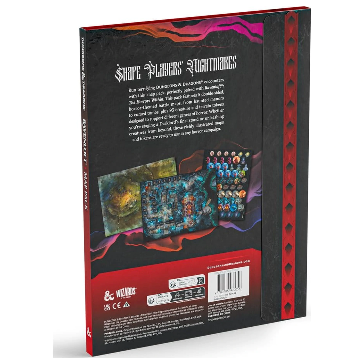 Dungeons & Dragons RPG Ravenloft: The Horrors Within sada map *anglická verze* fotografii produktu