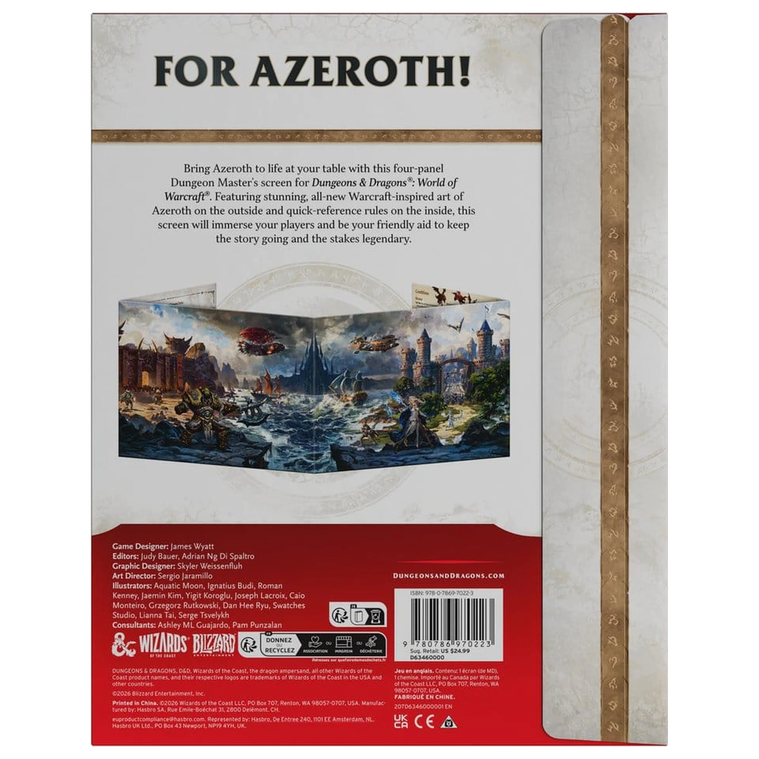 Dungeons & Dragons RPG World of Warcraft Dungeon Master's Screen *anglická verze* fotografii produktu