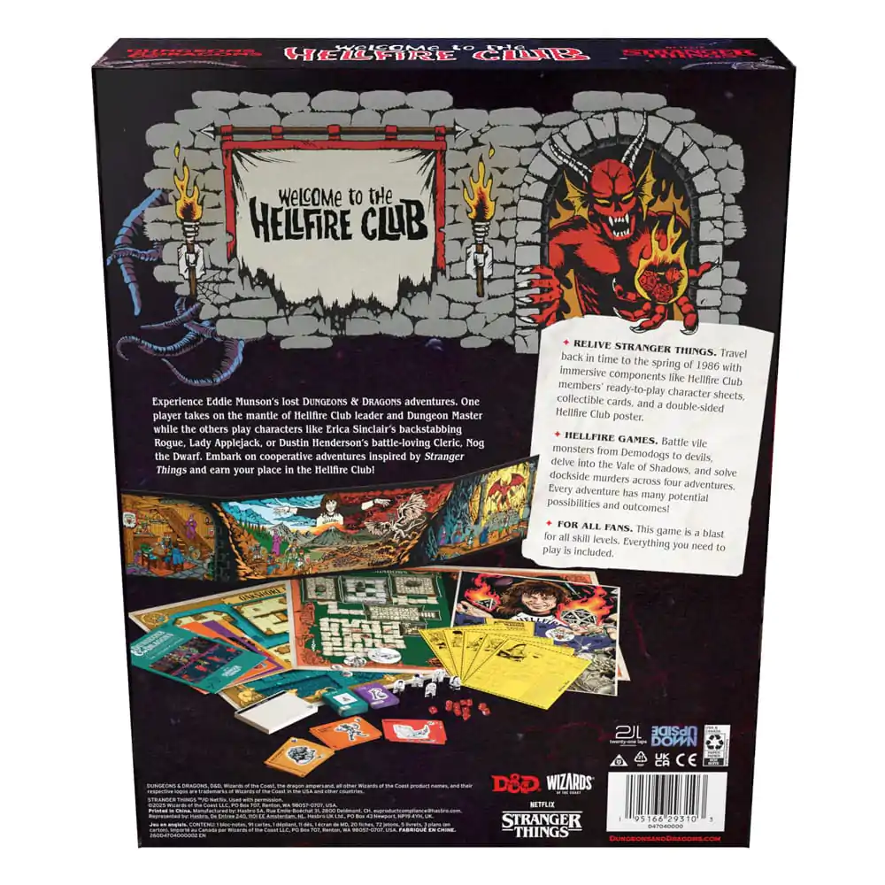 Dungeons & Dragons desková hra Stranger Things: Welcome to the Hellfire Club english fotografii produktu