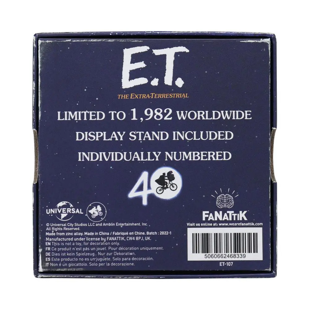 E.T. the Extra-Terrestrial Medailon E.T. 40. výročí Limitovaná edice Medailon fotografii produktu