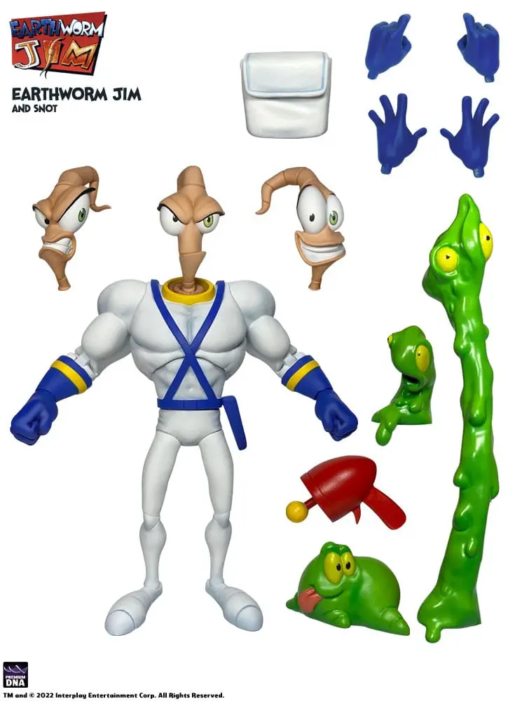 Earthworm Jim Akční figurka Vlna 1: Earthworm Jim & Snot 15 cm fotografii produktu