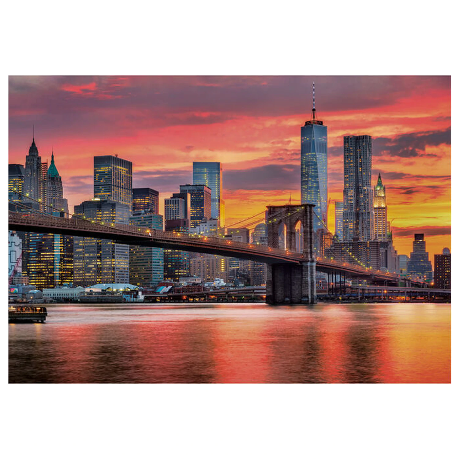 East River at Dusk puzzle 1500 ks fotografii produktu