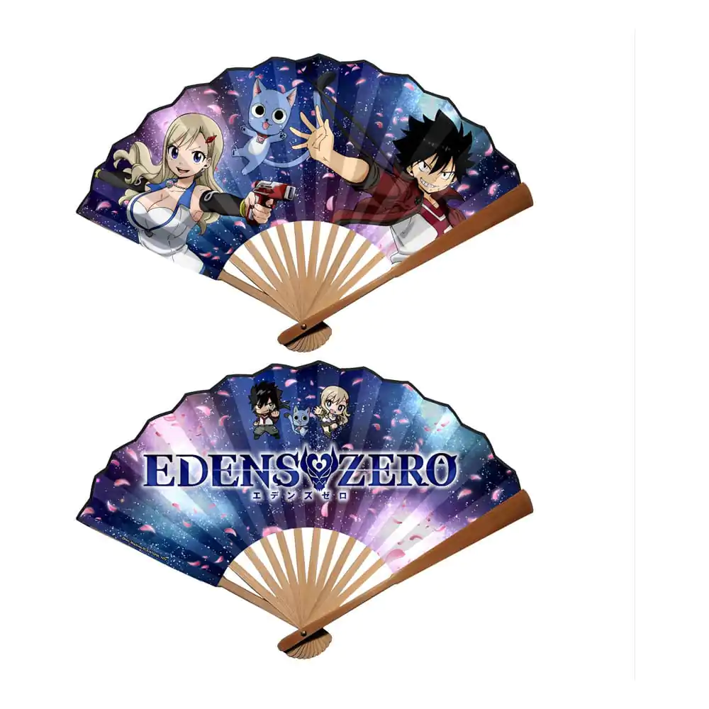 Edens Zero skládací vějíř Rebecca, Happy & Shiki fotografii produktu