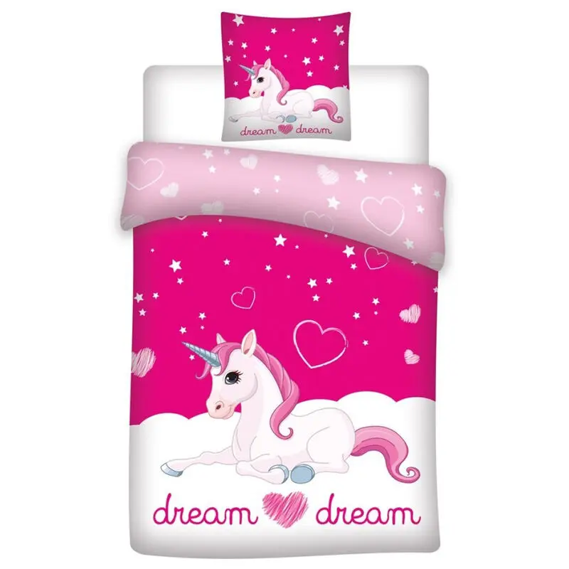 Unicorn mikrovlákno povlečení na peřinu na postel 90cm fotografii produktu
