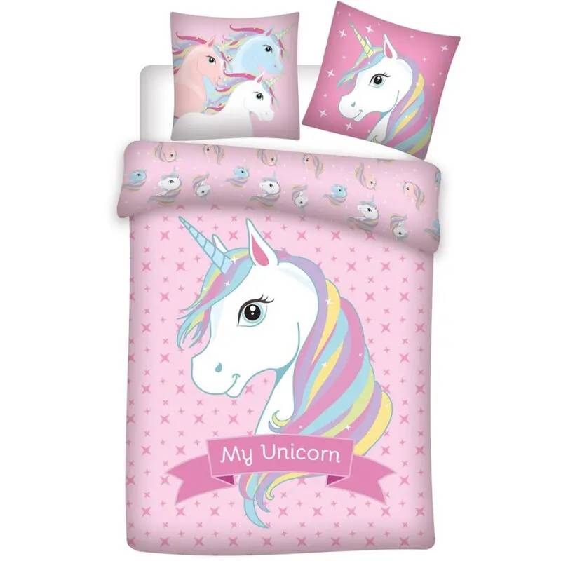 Unicorn mikrovláknový povlak na peřinu na postel 90 cm fotografii produktu