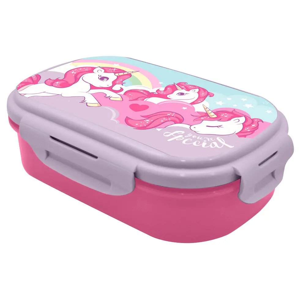 Unicorn Svačinový box + příbory fotografii produktu