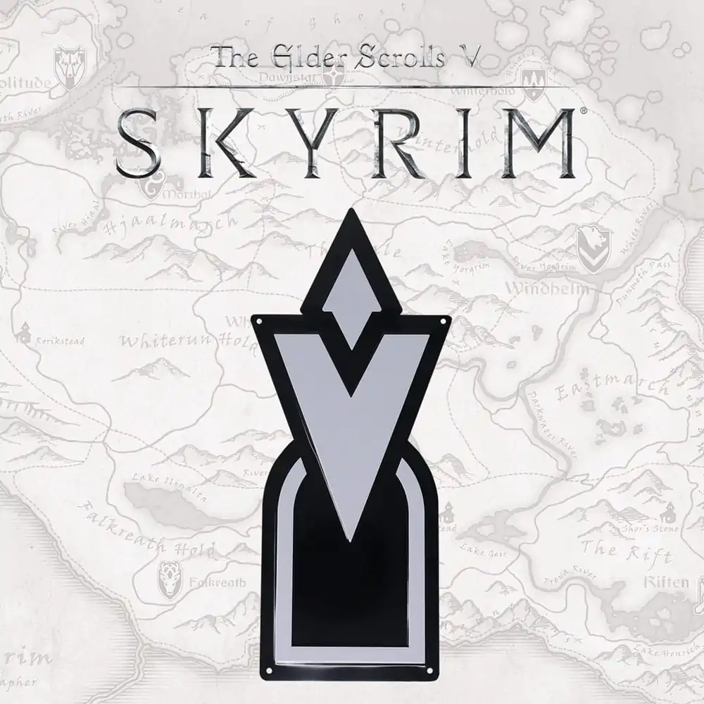 Elder Scrolls Skyrim plechová cedule Skyrim Quest Marker fotografii produktu