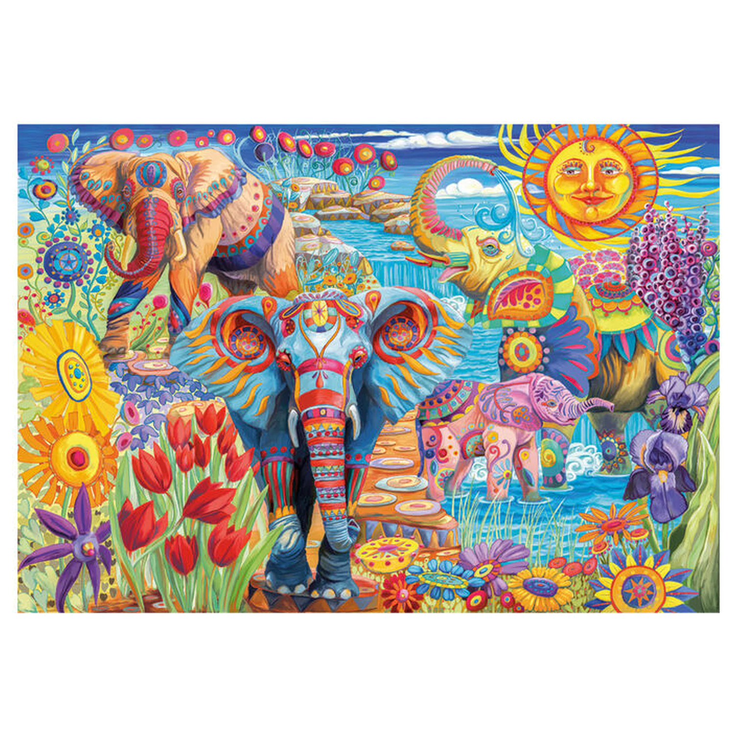 Elephants Carnival puzzle 500 ks fotografii produktu
