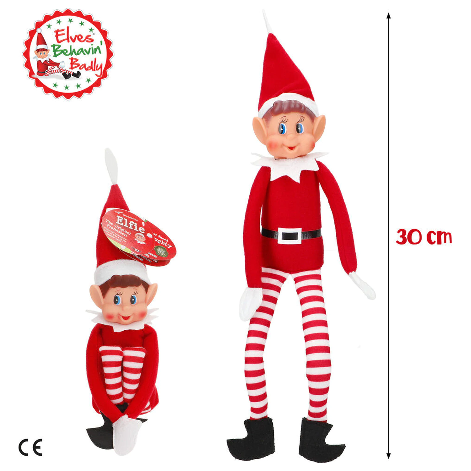 Elves Behavin' Badly Elvie crossbar Elfo panenka 30cm fotografii produktu