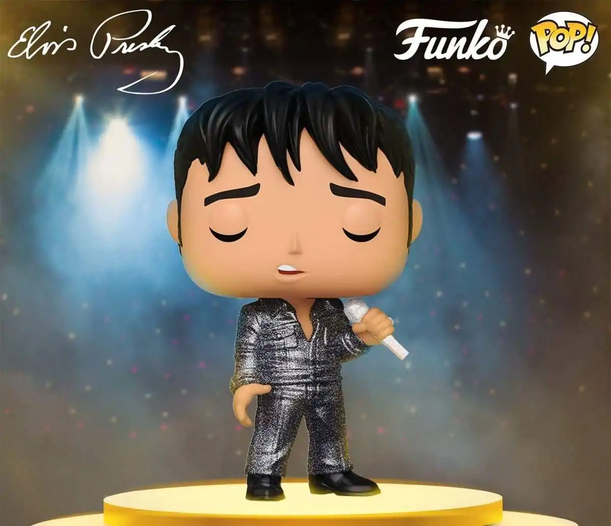 Elvis Presley Funko POP! Rocks vinylová figurka '68ComebackSpecial(DGLT) 9 cm fotografii produktu