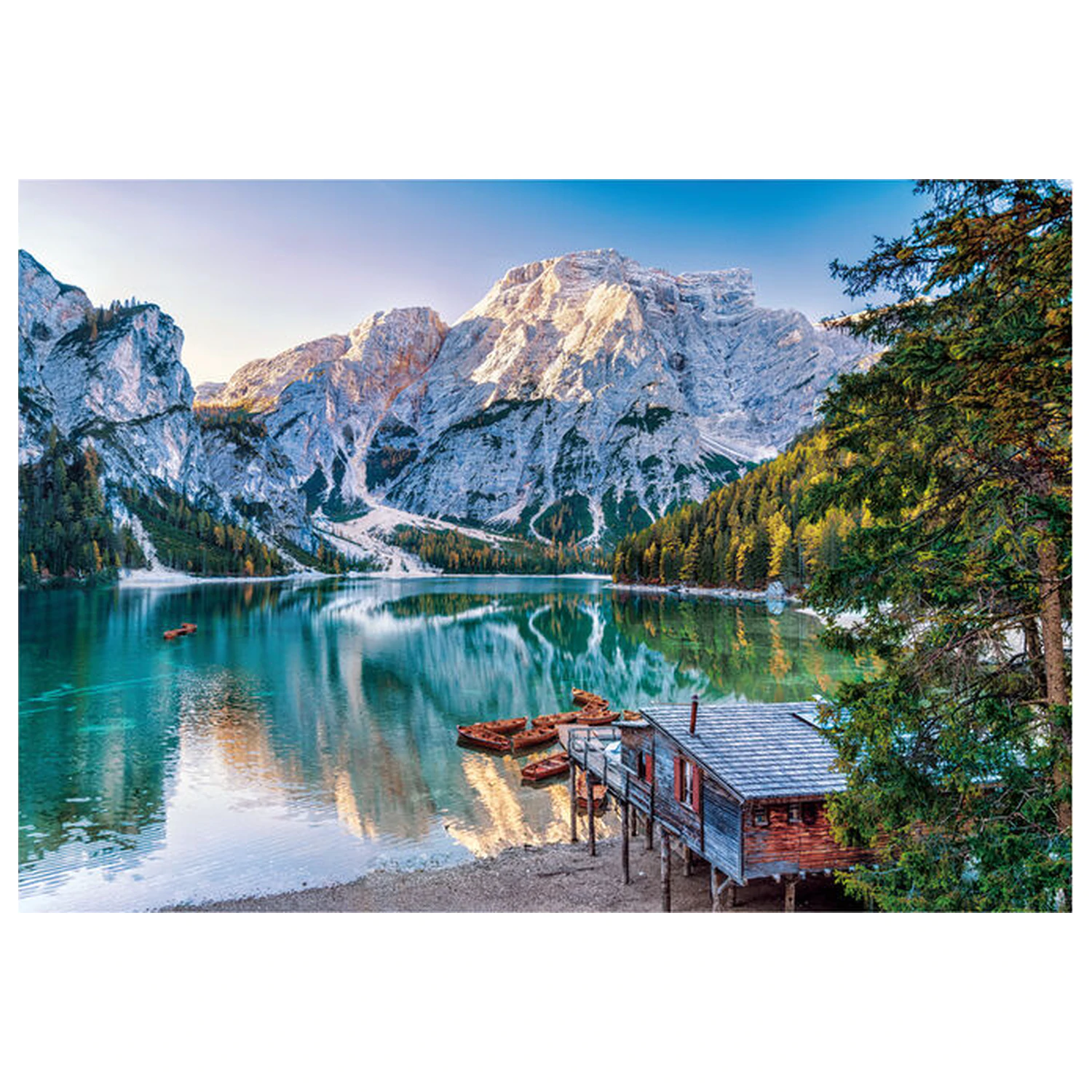 Emerald Lake Braies puzzle 1000 dílků fotografii produktu