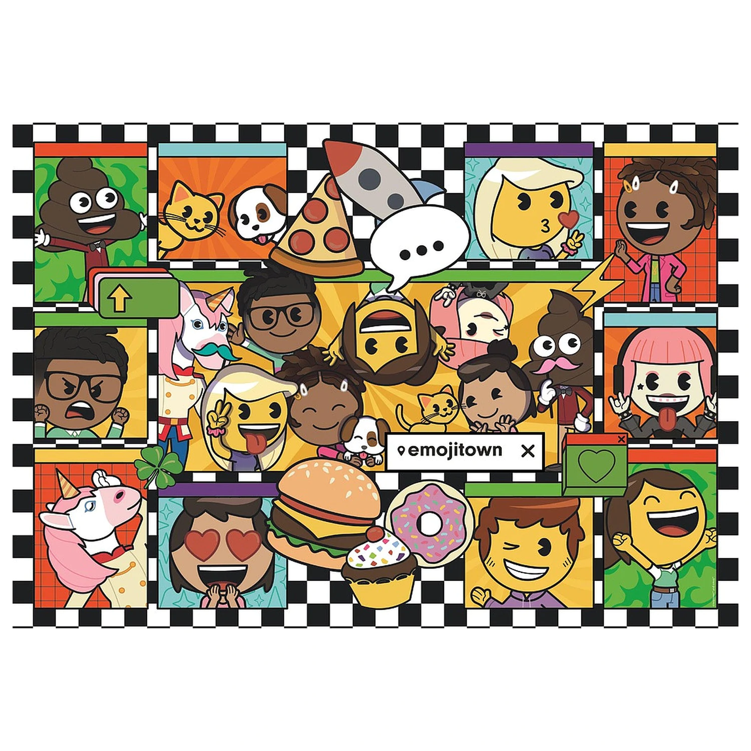 Emoji Town 180dílné puzzle Clementoni fotografii produktu