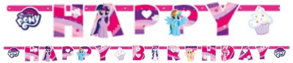 My Little Pony Nápis Všechno nejlepší k narozeninám 237 cm fotografii produktu