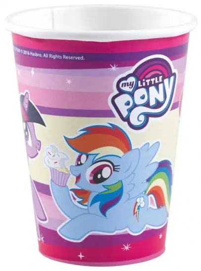 My Little Pony papírové kelímky 8 ks 250 ml fotografii produktu