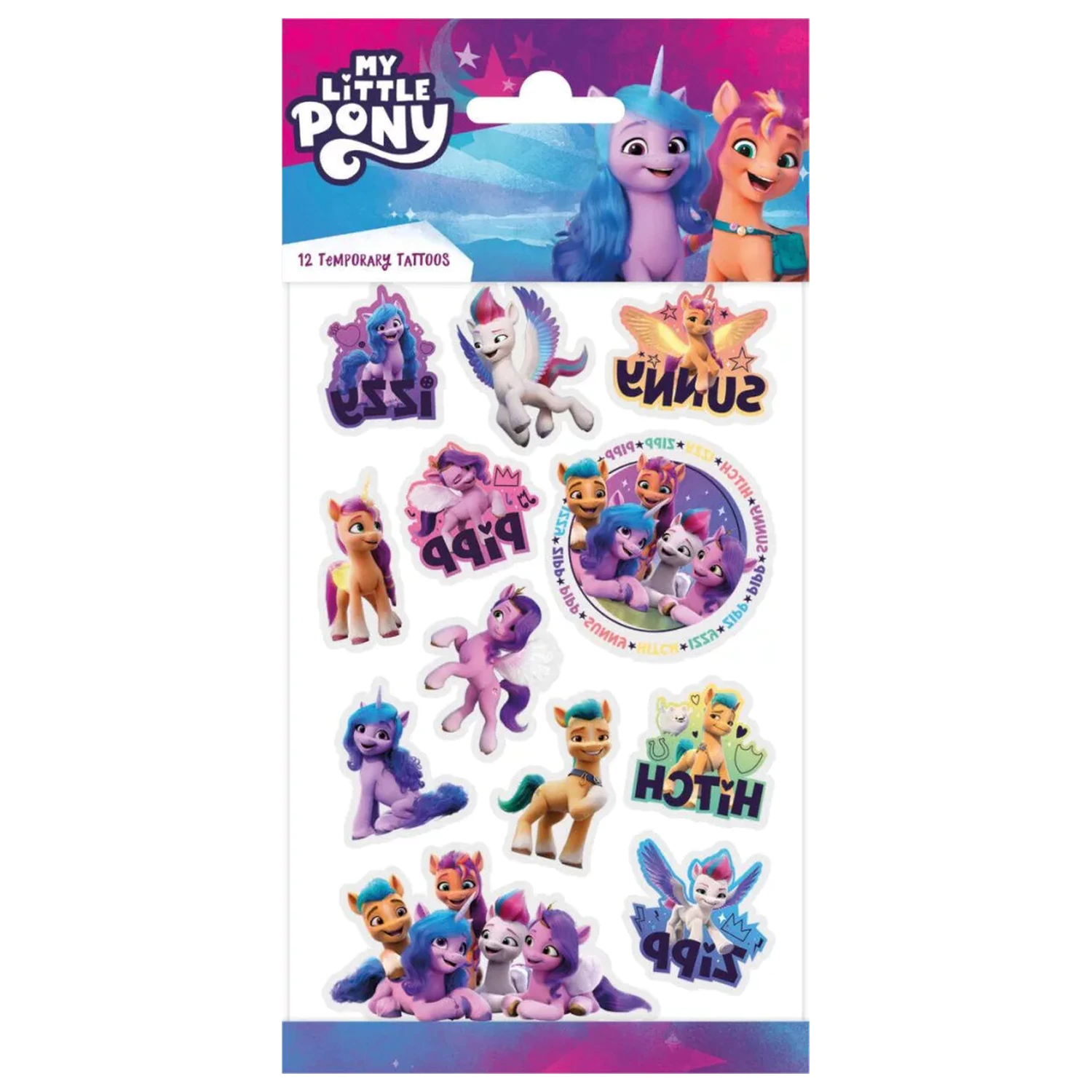 My Little Pony Vibes Tetování 12 ks fotografii produktu