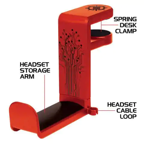 Enhance Sluchátkový Držák Červený fotografii produktu
