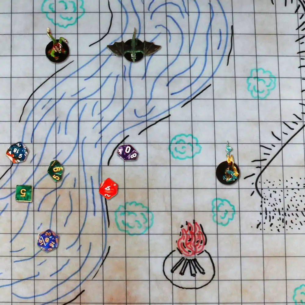 Enhance RPG Series Grid Mat Deluxe Edition DnD Mapa – Podložka s mřížkou fotografii produktu