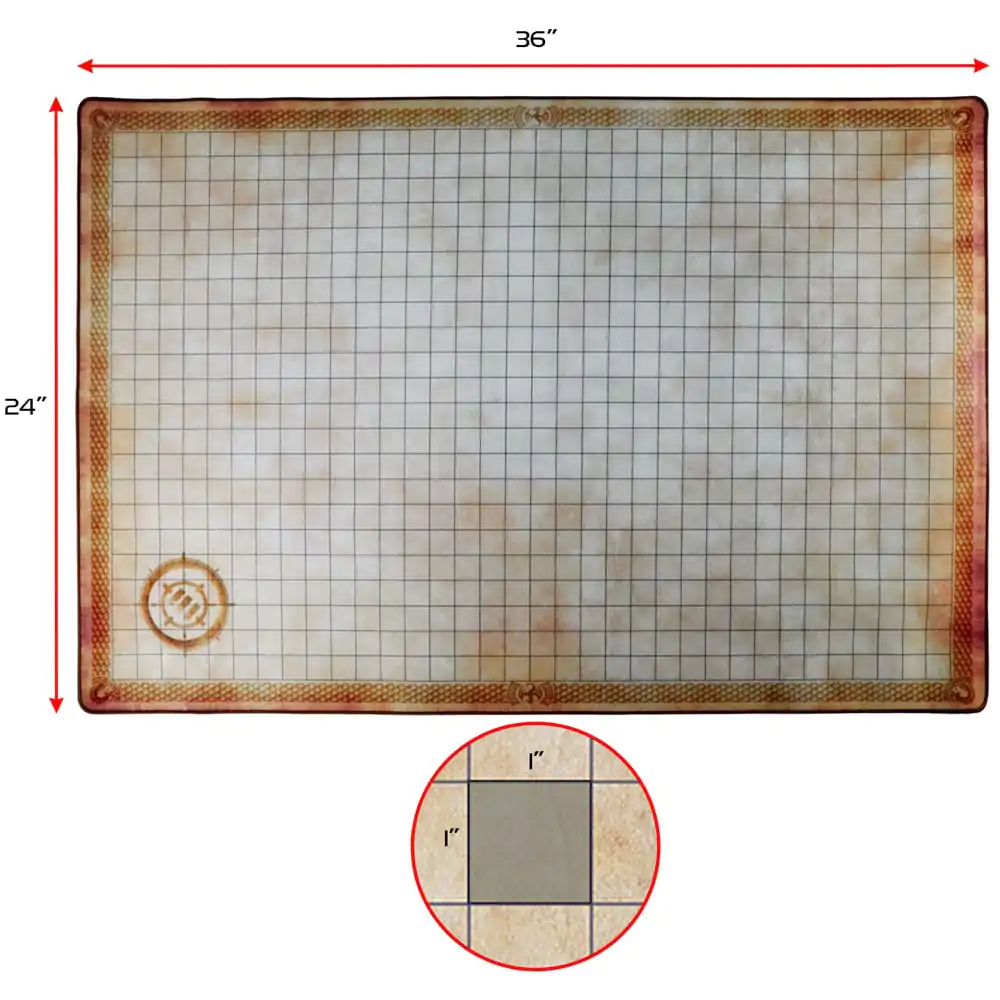 Enhance RPG Series Grid Mat Deluxe Edition DnD Mapa – Podložka s mřížkou fotografii produktu