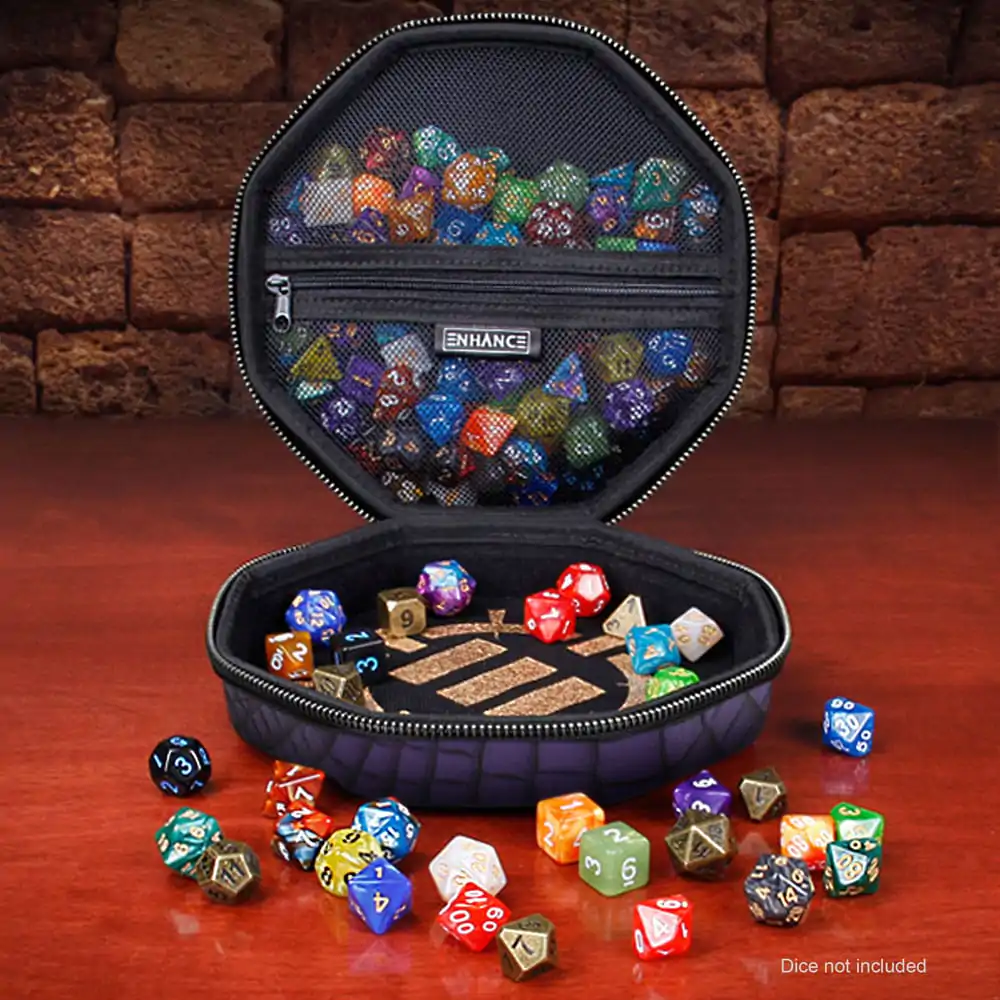 Vylepšený sběratelský obal na kostky Enhance Tabletop Collector's Edition Dice Case Purple fotografii produktu