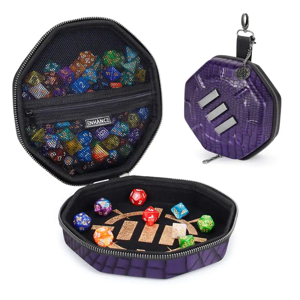 Vylepšený sběratelský obal na kostky Enhance Tabletop Collector's Edition Dice Case Purple fotografii produktu