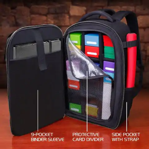 Vylepšený TCG Series Card Backpack Collector's Edition černý batoh na karty fotografii produktu