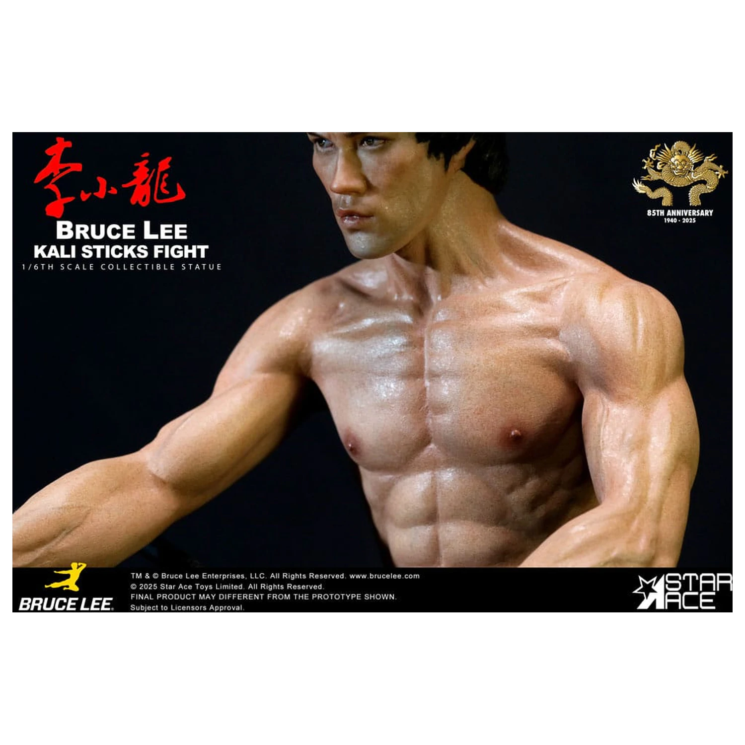 Enter the Dragon Movie Socha 1/6 Bruce Lee Kali Sticks Fight Normal Basement Verze 30 cm fotografii produktu