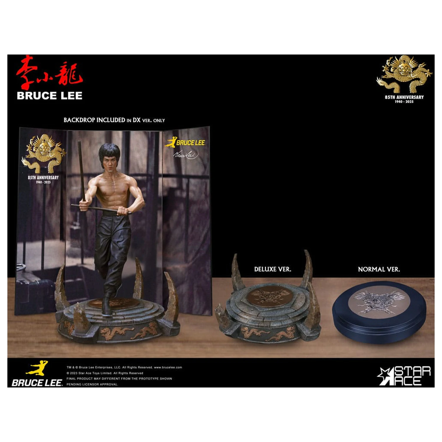 Enter the Dragon Movie Socha 1/6 Bruce Lee Kali Sticks Fight Normal Basement Verze 30 cm fotografii produktu