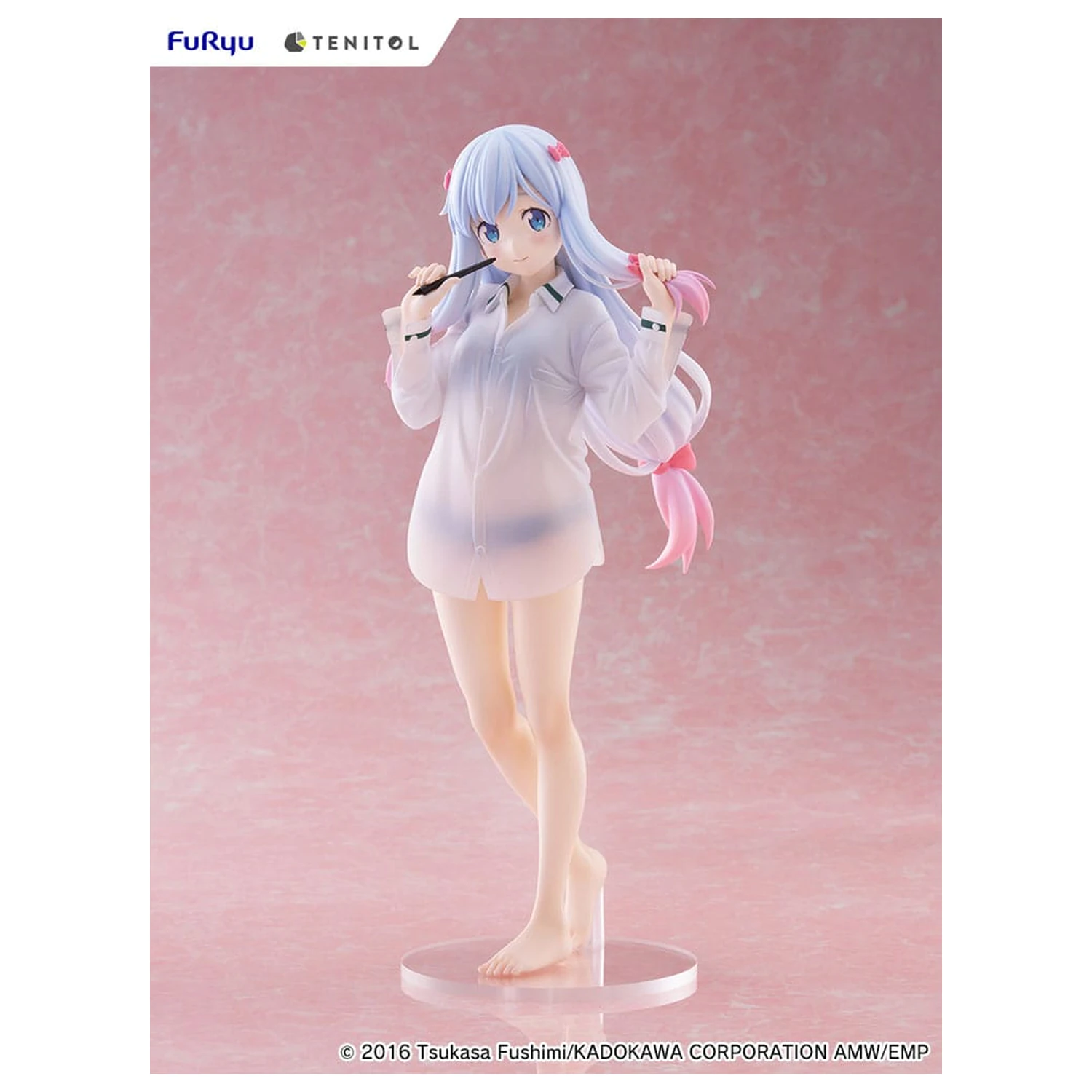 Eromanga Sensei Tenitol Tall PVC socha Sagiri Izumi Shirts Ver. 30 cm fotografii produktu