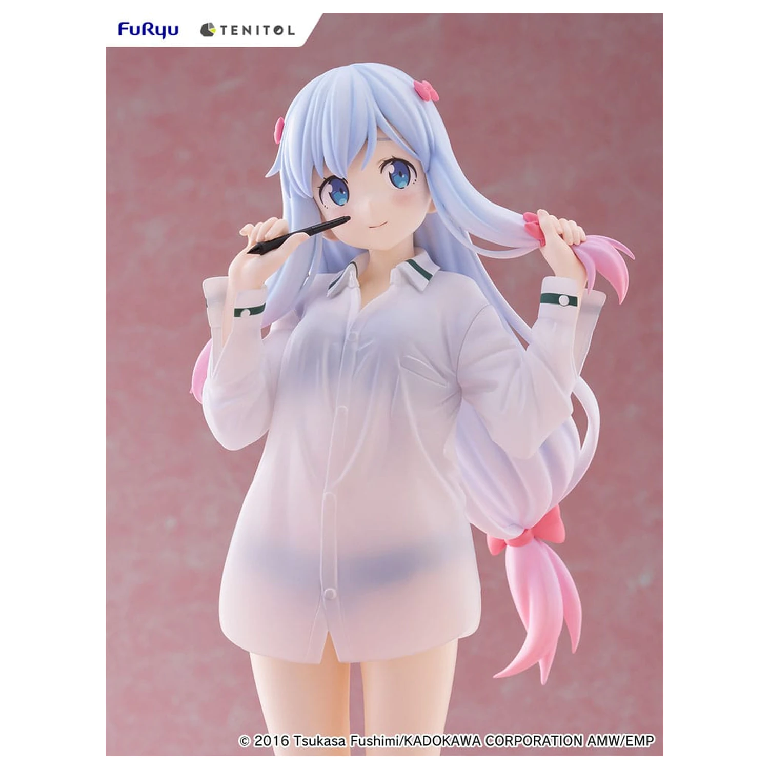 Eromanga Sensei Tenitol Tall PVC socha Sagiri Izumi Shirts Ver. 30 cm fotografii produktu