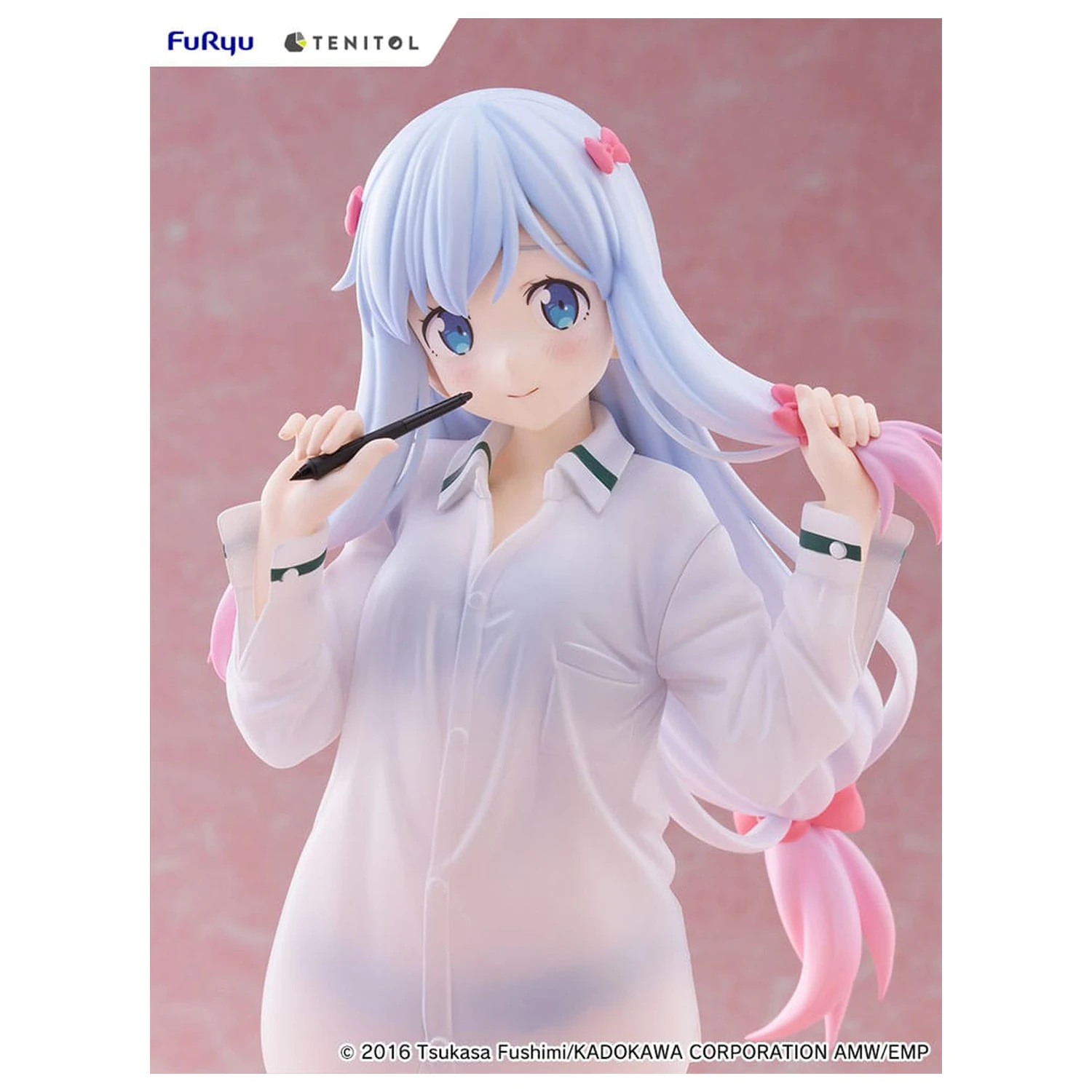 Eromanga Sensei Tenitol Tall PVC socha Sagiri Izumi Shirts Ver. 30 cm fotografii produktu